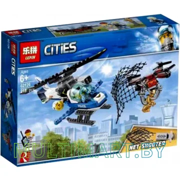 Конструктор Lepin 02126 Воздушная полиция - Погоня дронов (215 деталей)